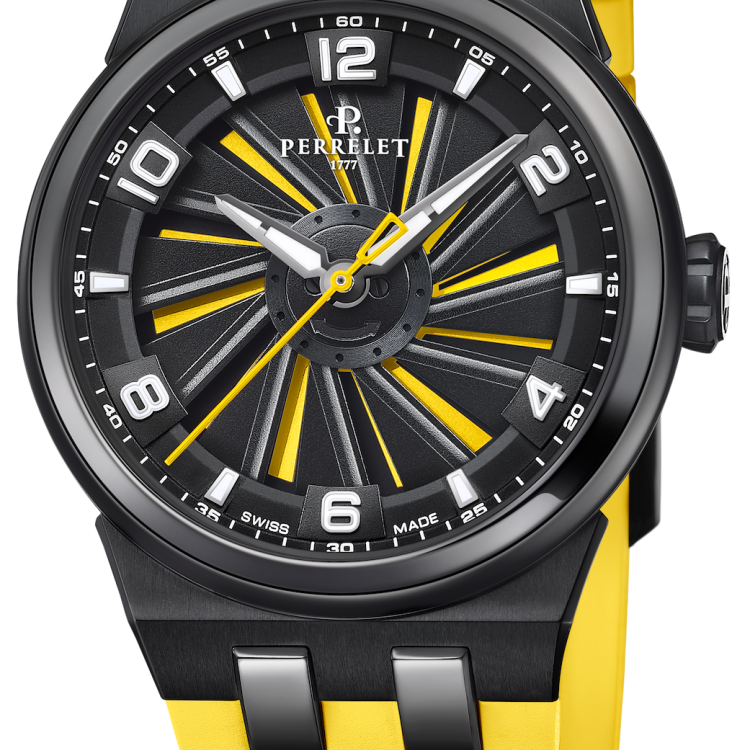 Perrelet Watch Turbine Titanium 41 Yellow
