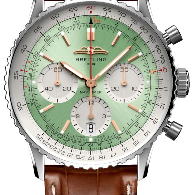 Breitling Watch Navitimer B01 Chronograph 41 Brown Croc