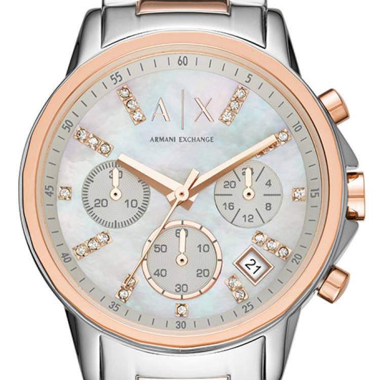 Armani Exchange Watch Chronograph Ladies - White