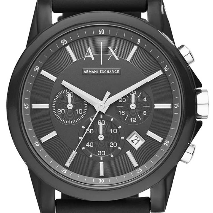 Armani Exchange Watch Chronograph Mens - Black