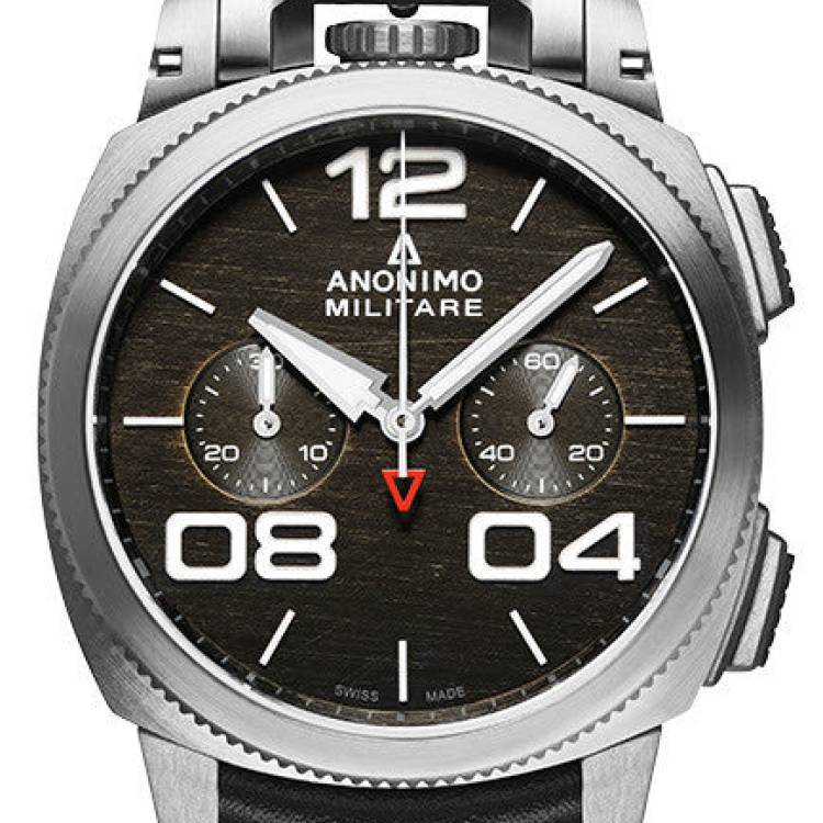 Anonimo Watch Militare Classic Chrono Mens - Black