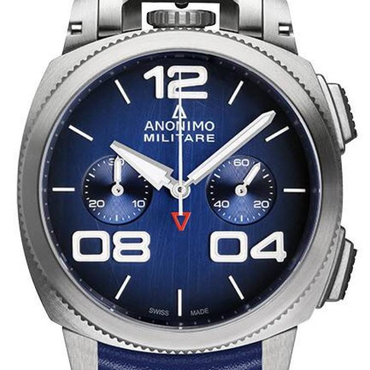 Anonimo Watch Militare Classic Chrono Mens - Blue