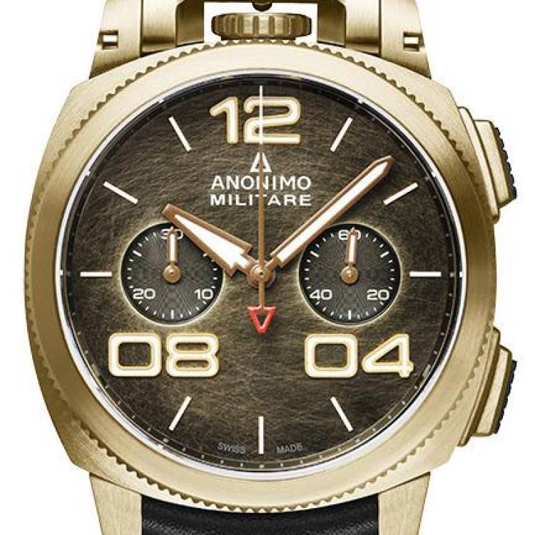 Anonimo Watch Militare Classic Chrono Mens - Bronze