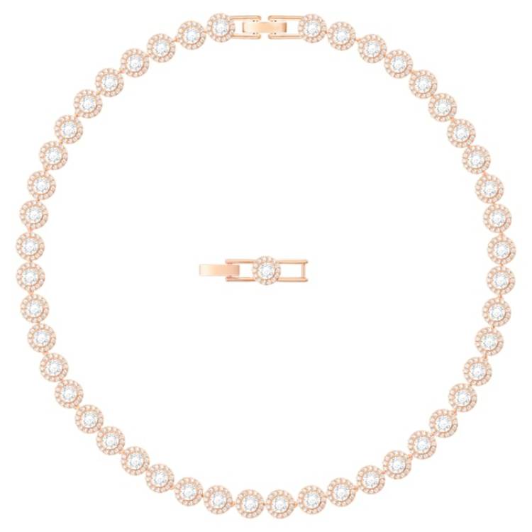 Swarovski Rose Gold White Crystal Angelic Necklace