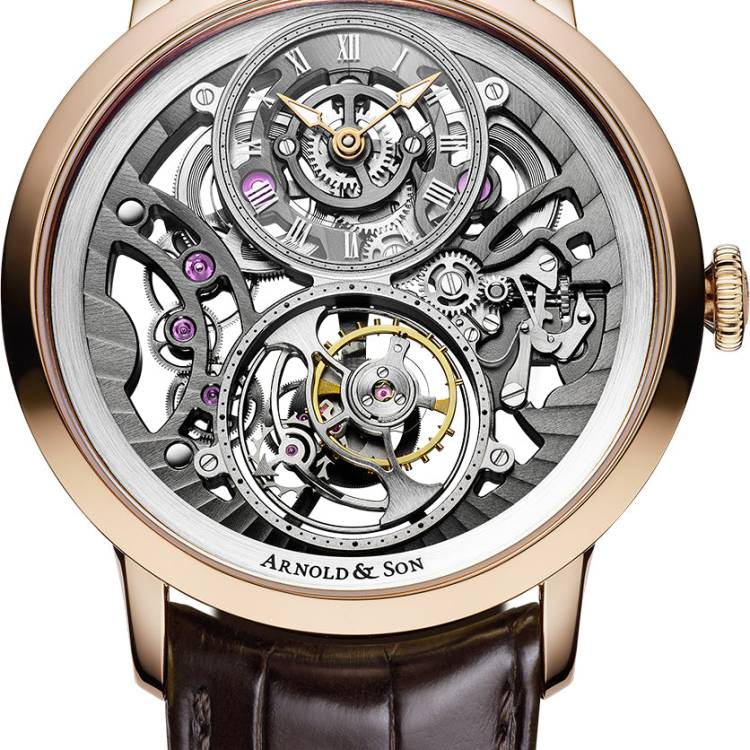 Arnold & Son Watch Ultrathin Tourbillon Gold Skeleton - Skeleton