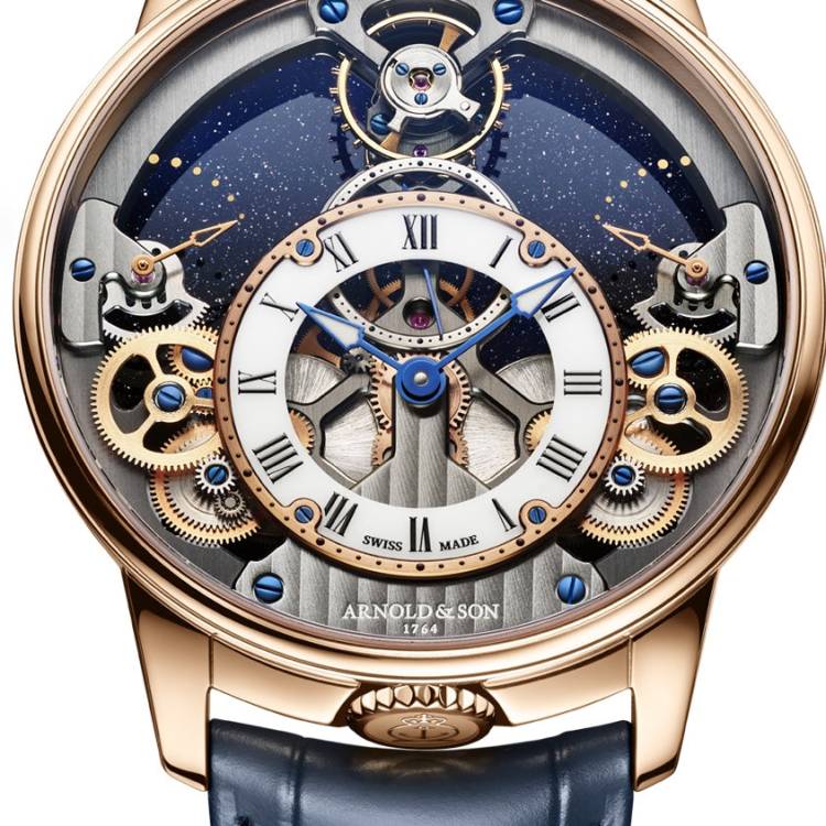 Arnold & Son Watch Time Pyramid 42.5 Red Gold