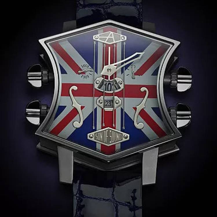 ArtyA Watch Son of Sound Guitar Union Jack Limited Edition - Silver