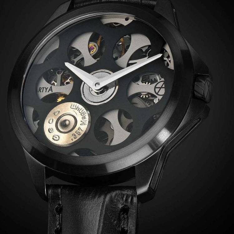 ArtyA Watch Son of a Gun Russian Roulette A1 Black & Grey Limited Edition - Black