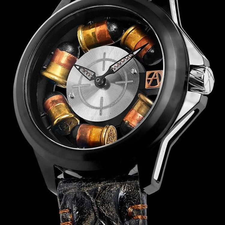 ArtyA Watch Son of a Gun Classic Riot Black & Steel Limited Edition - Silver