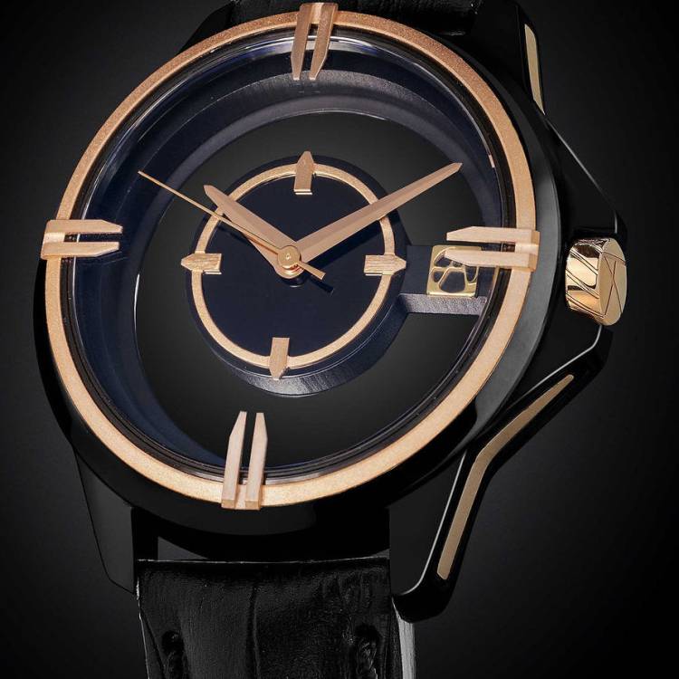 ArtyA Watch Son of a Gun Target Bicolor Limited Edition - Black