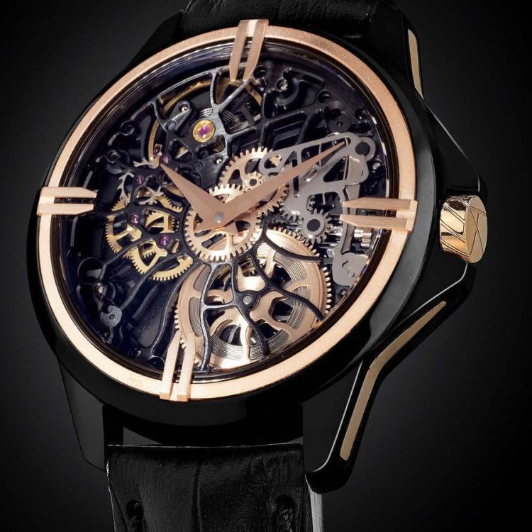 ArtyA Watch Son of Gears Dark Shams Gold Target Limited Edition - Black