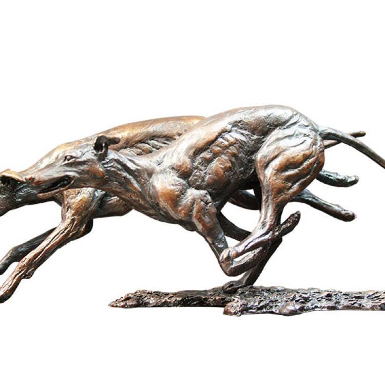 Art In Bronze Greyhounds Bronze Figurine