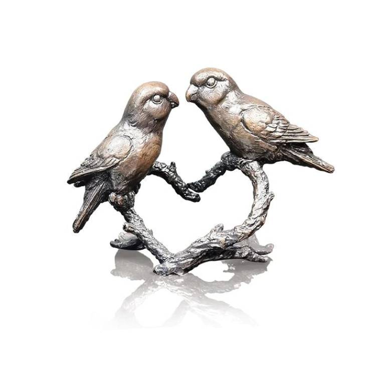 Art In Bronze Lovebirds 1180 Figurine