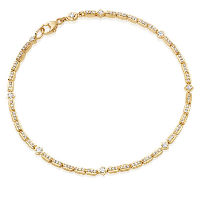 Astley Clarke Comet 14ct Yellow Gold 0.44ct Diamond Tennis Bracelet - Gold