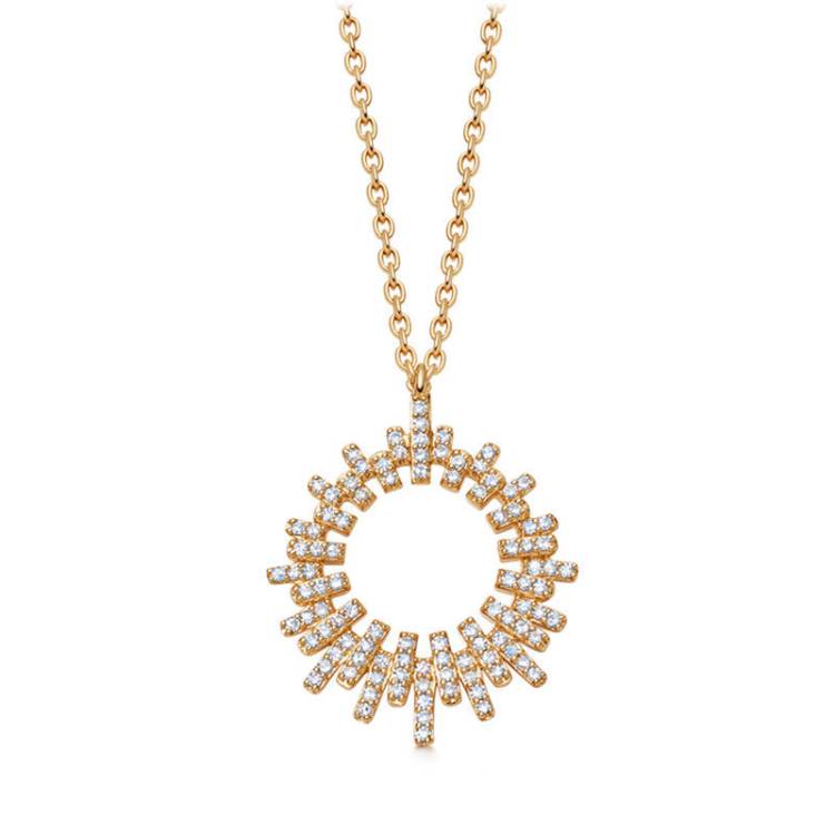 Astley Clarke Comet Burst 14ct Yellow Gold 0.31ct Diamond Pendant - Gold