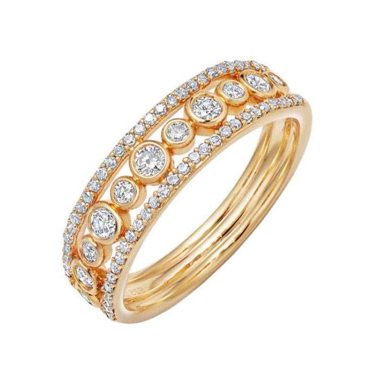 Astley Clarke Icon Nova 14ct Yellow Gold 0.27ct Diamond Ring - N