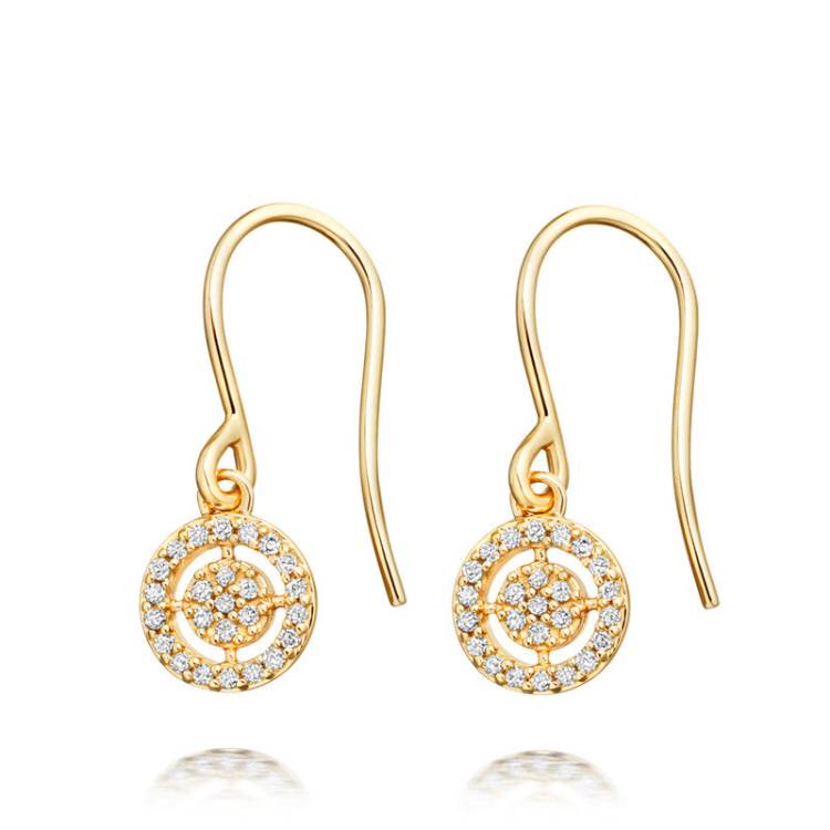 Astley Clarke Mini Icon Aura 14ct Yellow Gold 0.15ct Diamond Drop Earrings - Gold