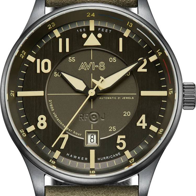 AVI-8 Watch Hawker Hurricane Stanton Kent Automatic - Brown