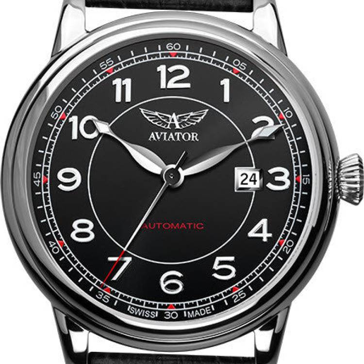 Aviator Watch Vintage Douglas - Black