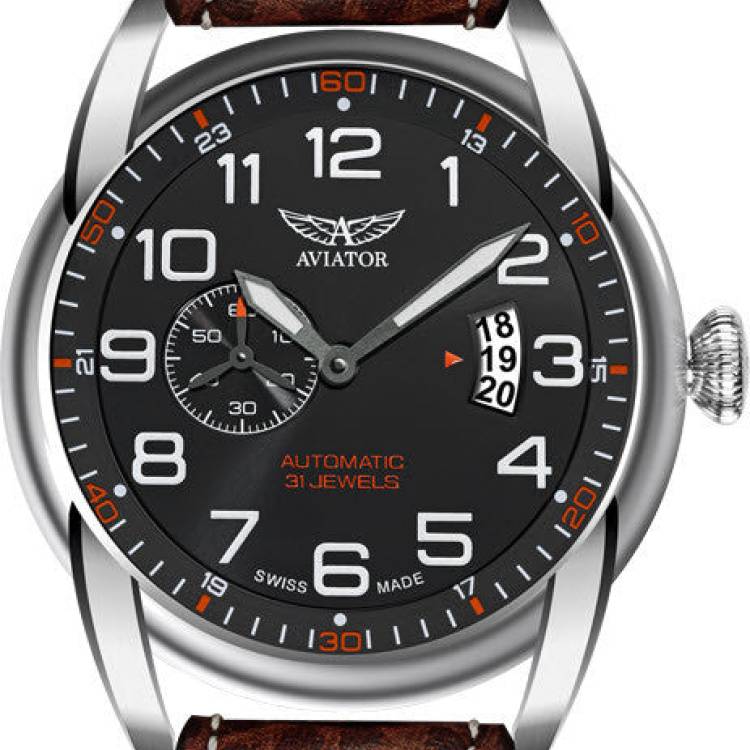 Aviator Watch Vintage Bristol - Black