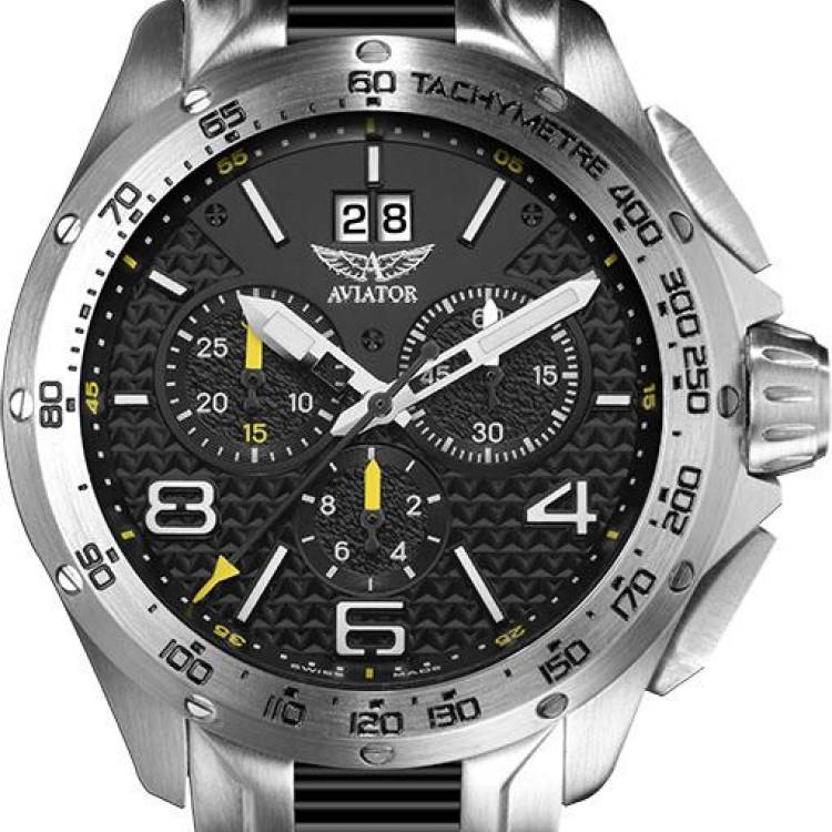 Aviator Watch High Tech MiG-35 - Black