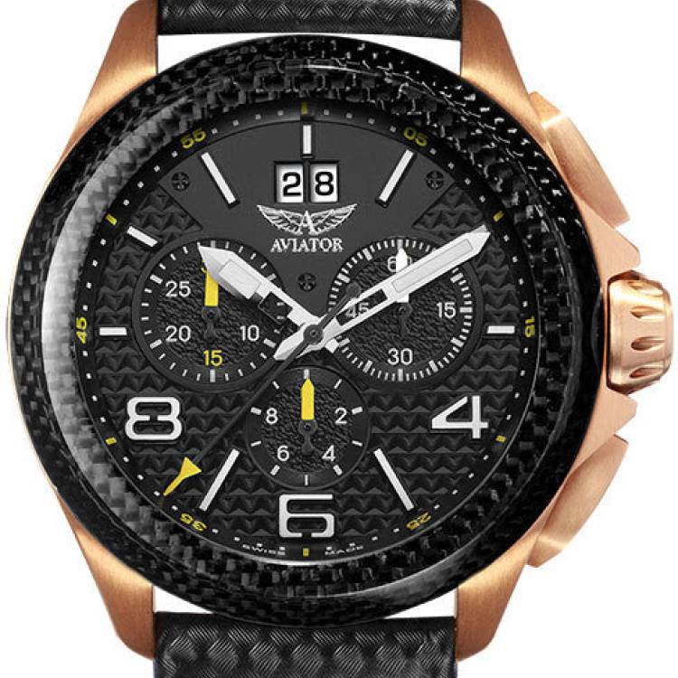 Aviator Watch MIG-35 - Black