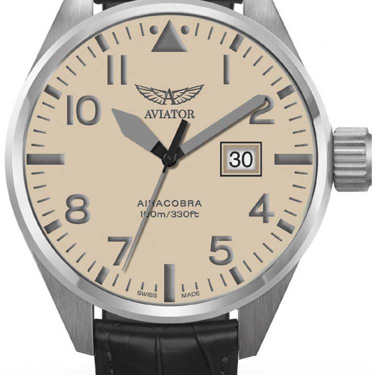 Aviator Watch Airacobra P42 - Cream