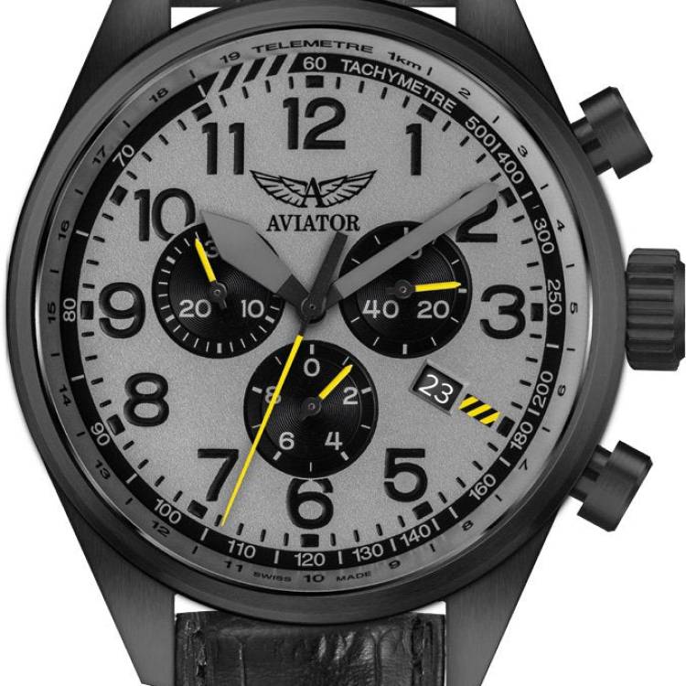 Aviator Watch Airacobra P45 Chrono - Grey