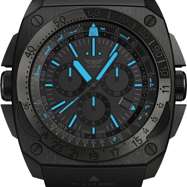 Aviator Watch MIG-29 SMT Chrono - Black