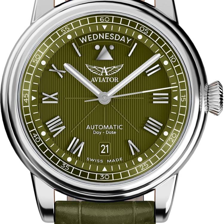 Aviator Watch Douglas Day Date - Green