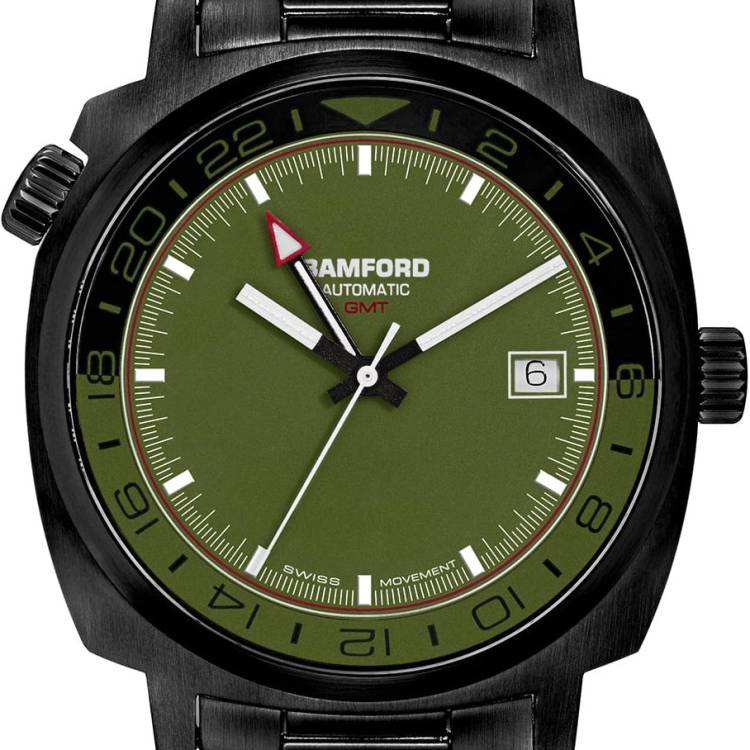 Bamford Watch GMT Black California Green Black - Green
