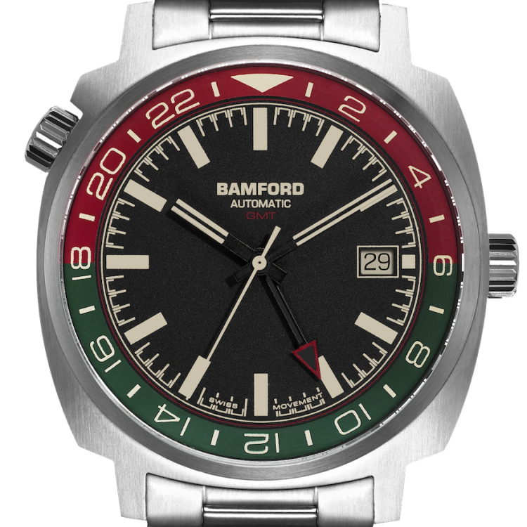 Bamford Watch GMT Steel Italian - Black