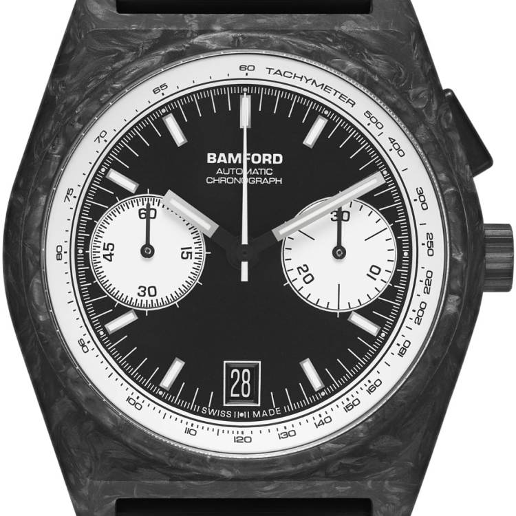Bamford Watch B347 Reverse Panda - Black