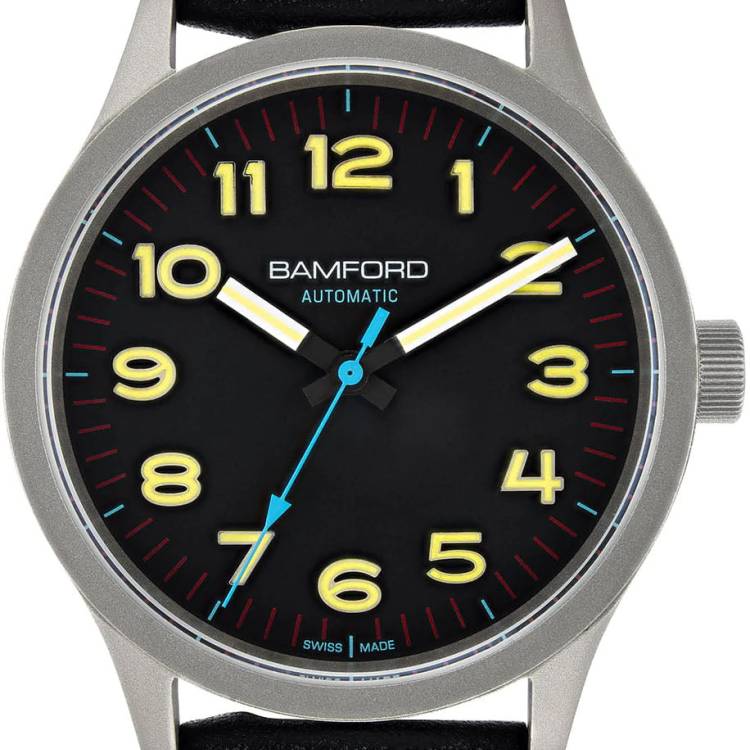 Bamford Watch B80 Modern Black/Yellow