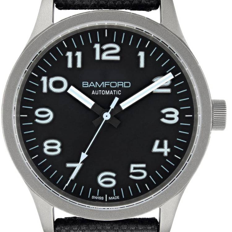 Bamford Watch B80 Modern Black/Aqua