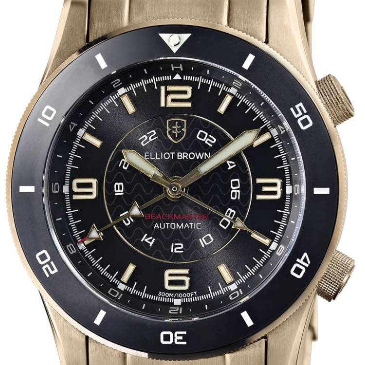 Elliot Brown Watch Beachmaster Black and Bronze Limited Edition