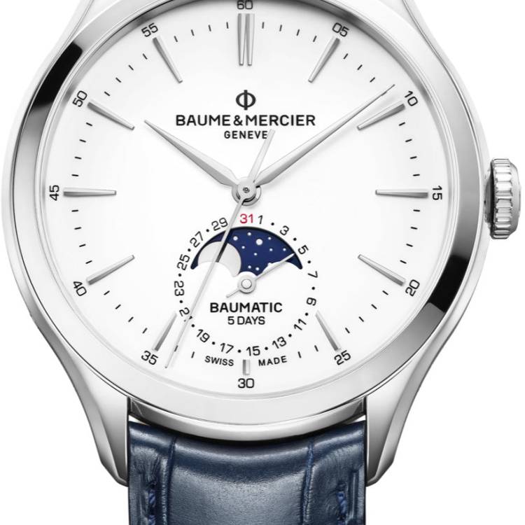 Baume et Mercier Watch Clifton Baumatic Mens - White