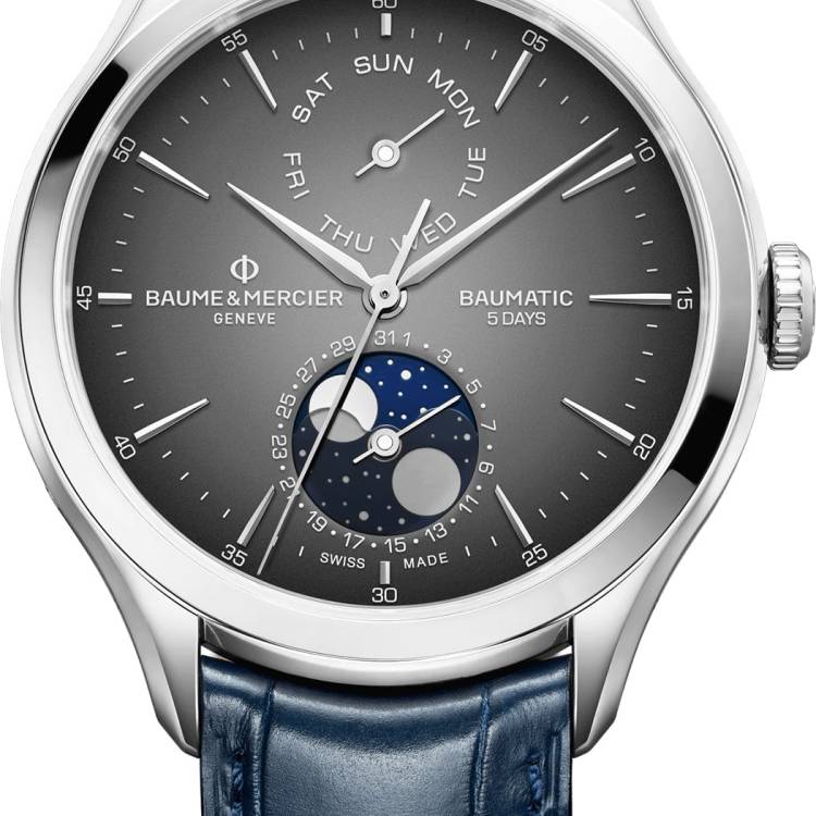 Baume et Mercier Watch Clifton Baumatic Mens - Grey