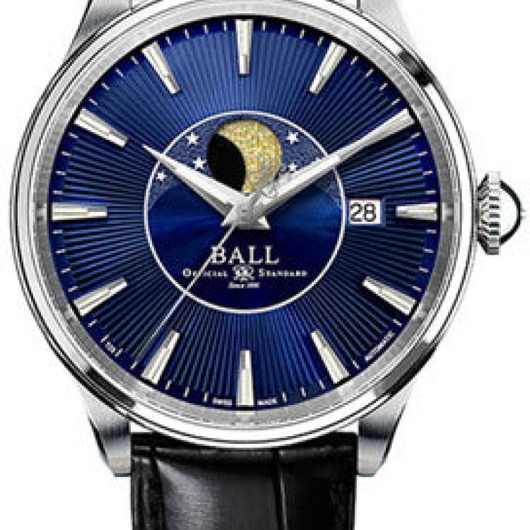 Ball Watch Company Trainmaster Moon Phase - Blue