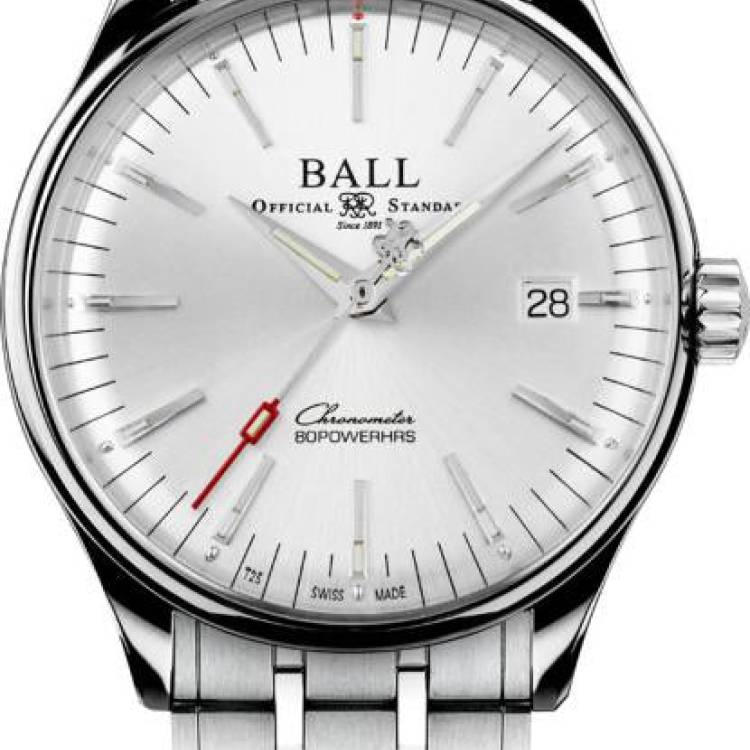 Ball Watch Company Trainmaster Manufacture 80 Hours - Silver