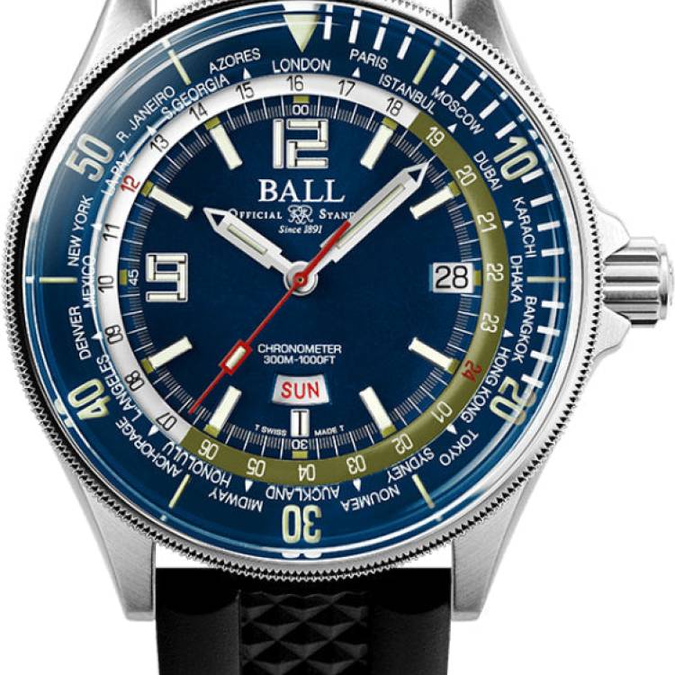 Ball Watch Company Engineer Master II Diver Worldtime Limited Edition - Blue
