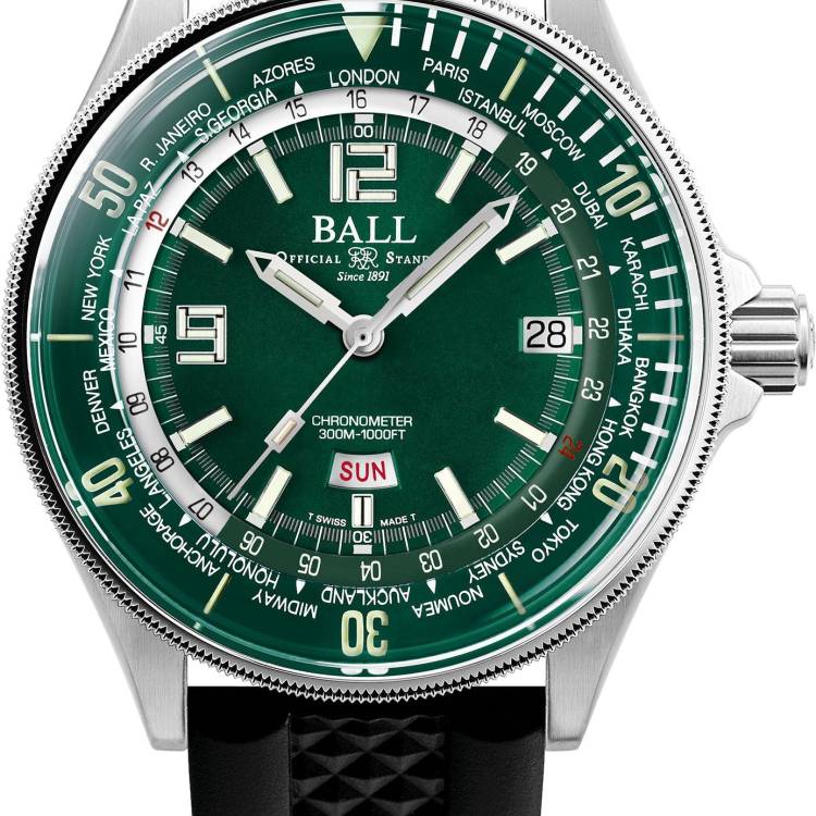 Ball Watch Company Engineer Master II Diver Worldtime Limited Edition - Green