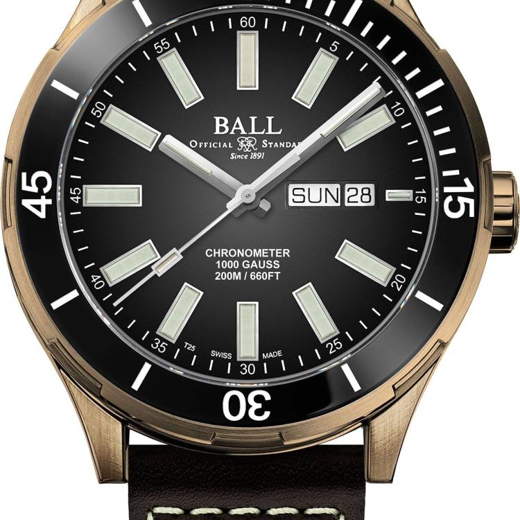 Ball Watch Company Roadmaster Marvelight Bronze Limited Edition - Black