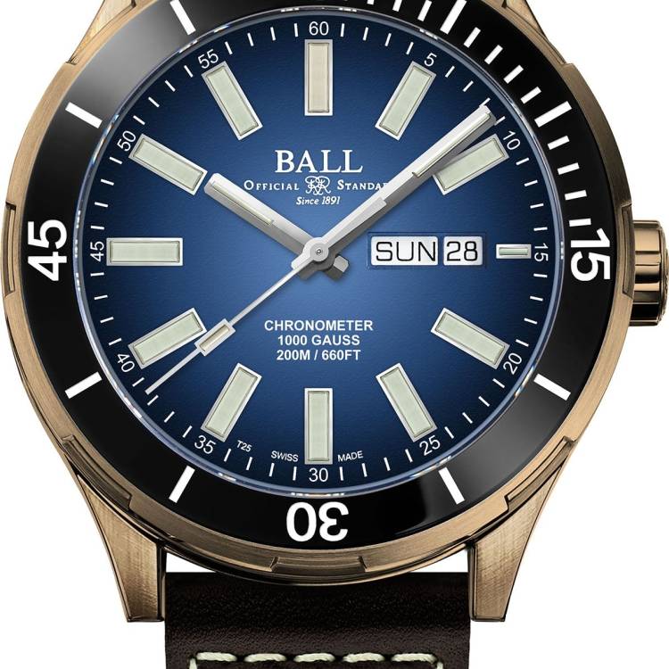 Ball Watch Company Roadmaster Marvelight Bronze Limited Edition - Blue
