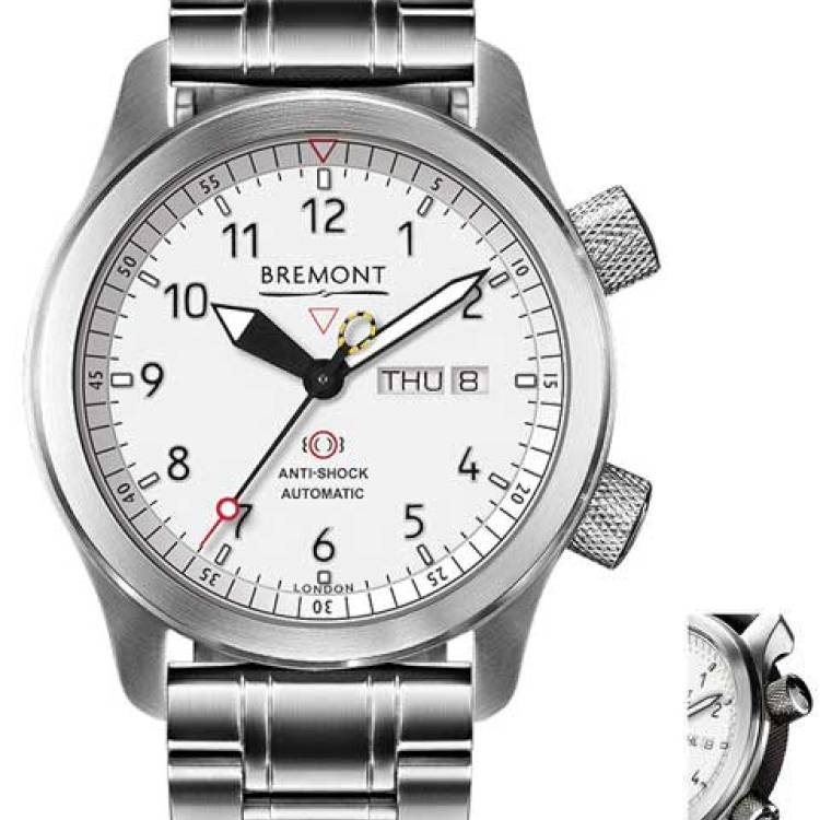 Bremont Watch Martin Baker MBII White Anthracite Bracelet - White