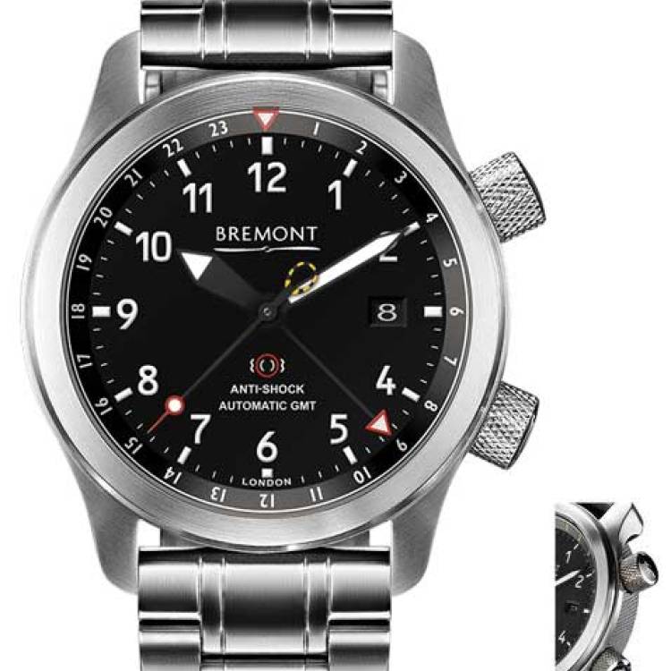 Bremont Watch Martin Baker MBIII GMT Anthracite Bracelet - Black