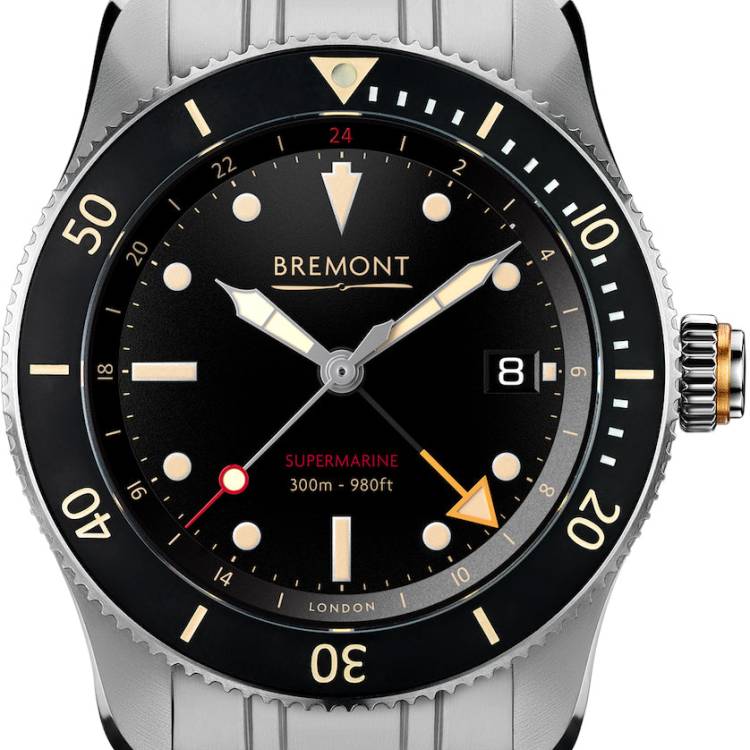 Bremont Watch Supermarine S302 Bracelet - Black