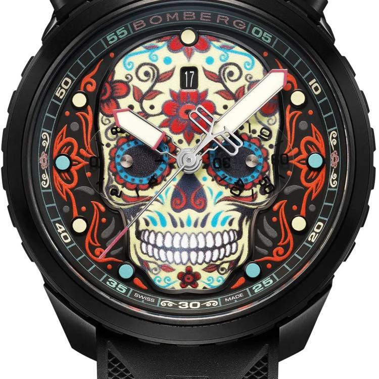 Bomberg Watch Bolt-68 Heritage Sugar Skull Red Limited Edition