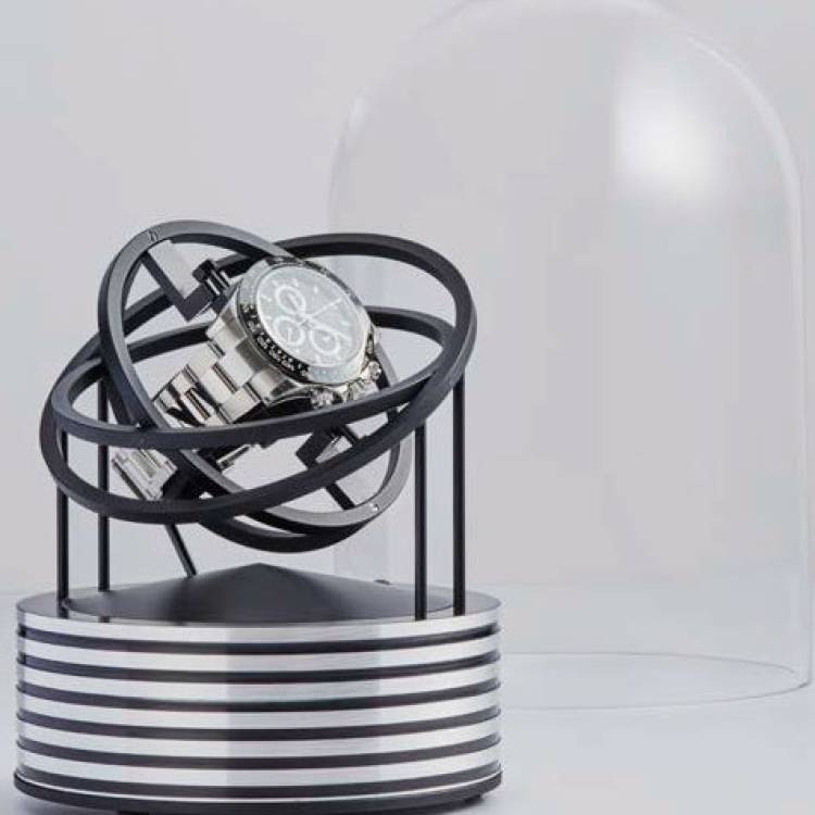 Bernard Favre Watch Winder Planet Double Axis Cylinder - Black