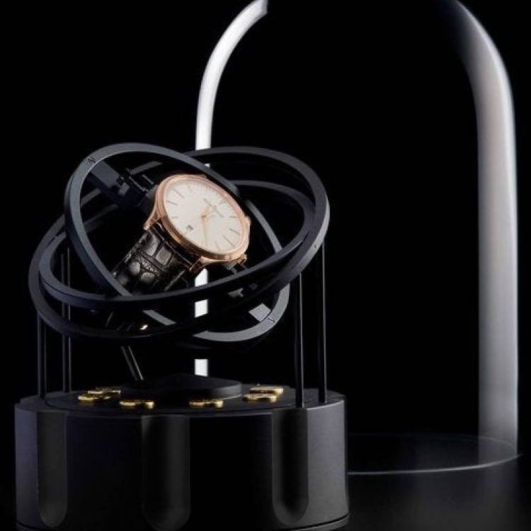 Bernard Favre Watch Winder Planet Double Axis Gun - Black